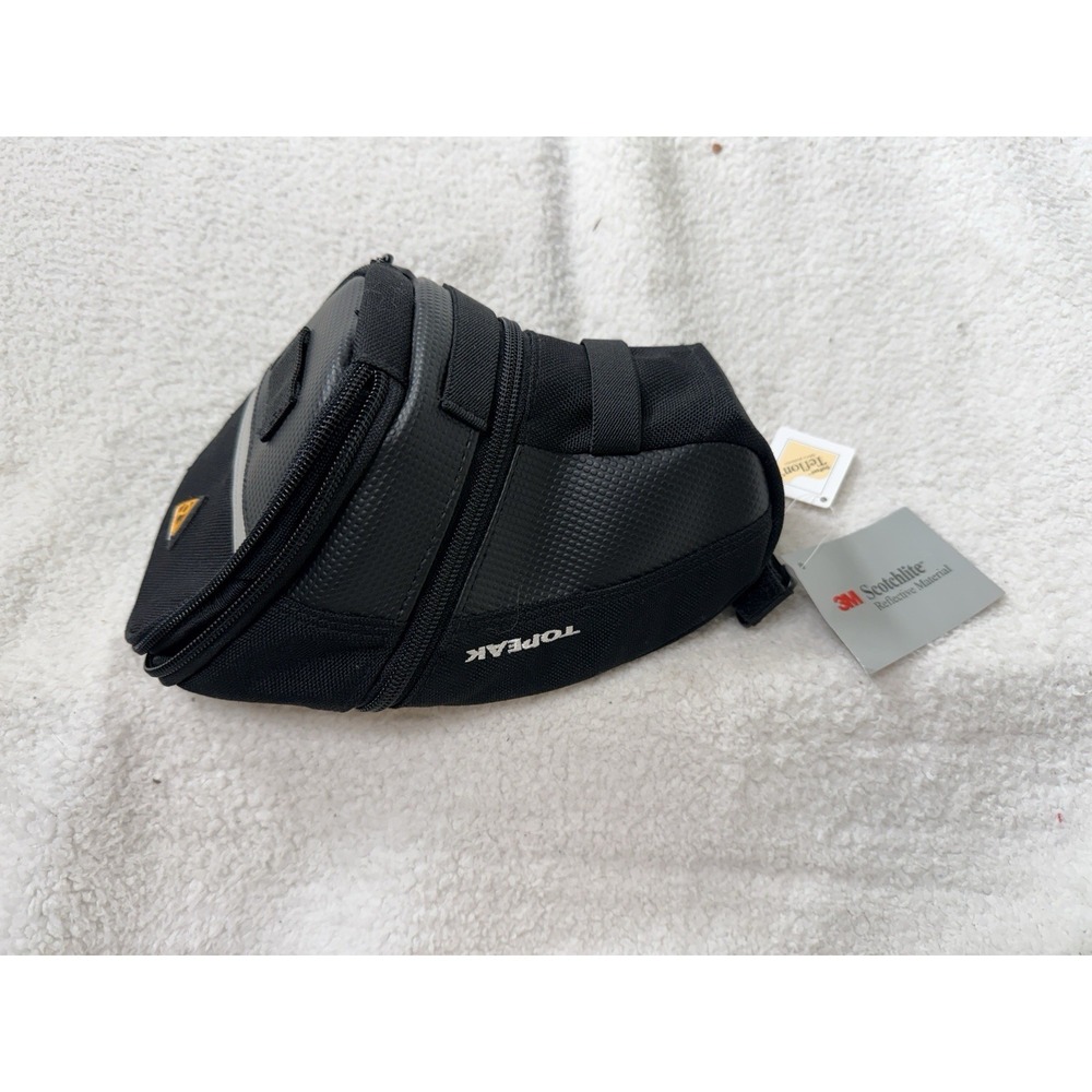 Topeak Aero Wedge Bike Saddle Bag Pack with QuickClick Fixer Bike Seat LARGE
